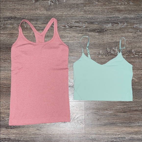 EUC Lululemon Matching Pink/Green Bundle. Size Tops 6/Bottom 4 - Picture 3 of 12